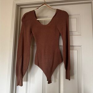 ABERCROMBIE Scoop Neck Sweater Bodysuit